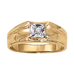 Men's Illusion Setting Solitaire Ring (0.06 ct. tw.) — View 1