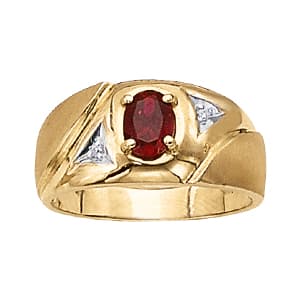 Men's Gemstone Ring (0.02 ct. tw.) — View 1
