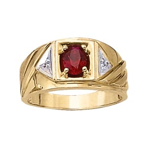 Men's Gemstone Ring — View 1