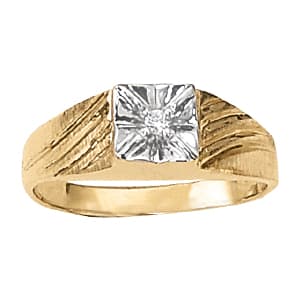 Men's Illusion Setting Solitaire Ring (0.03 ct. tw.) — View 1