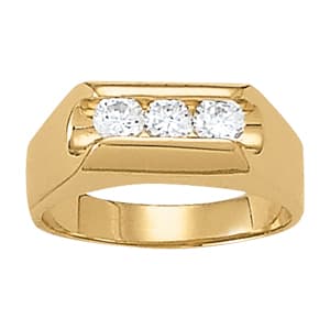 3-Stone Gents Ring (0.6 ct. tw.) — View 1