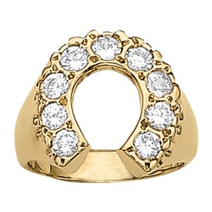 Horse Shoe Gents Ring (1 5/8 ct. tw.) — View 1