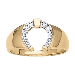GENTS RING HORSESHOE &amp; NOVELTY (0.03 ct. tw.) — View 1