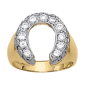 GENTS RING HORSESHOE &amp; NOVELTY (0.99 ct. tw.) — View 1