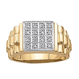 Gents Ring Cluster (0.08 ct. tw.) — View 1