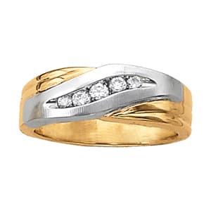 Gents Ring Channel Bands (0.48 ct. tw.) — View 1