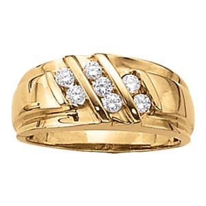 Gents Ring Channel Bands (0.48 ct. tw.) — View 1