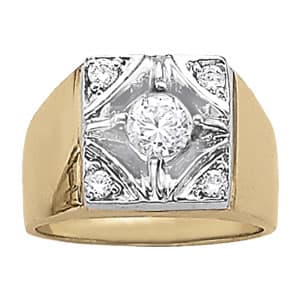 Gents Ring Cluster (0.28 ct. tw.) — View 1