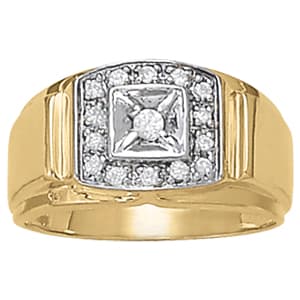 Gents Ring Cluster (0.21 ct. tw.) — View 1