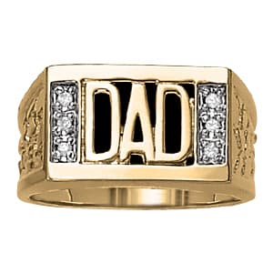 Gents Ring Onyx (0.06 ct. tw.) — View 1