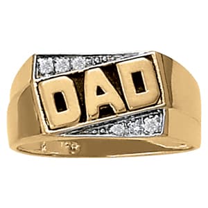 Gents Ring Onyx (0.06 ct. tw.) — View 1