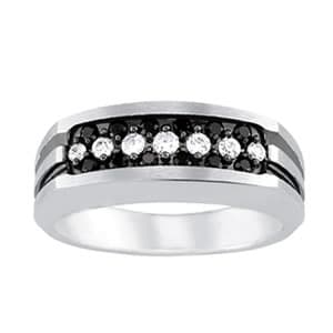 Gents Ring Channel Bands (1/2 ct. tw.) — View 1