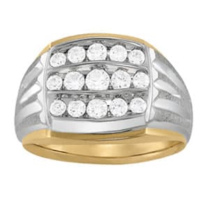 Gents Ring Cluster (1.06 ct. tw.) — View 1