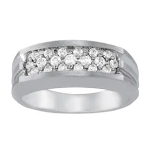 Gents Ring Channel Bands (1/2 ct. tw.) — View 1