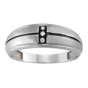 Gents Ring Solitaires (0.03 ct. tw.) — View 1
