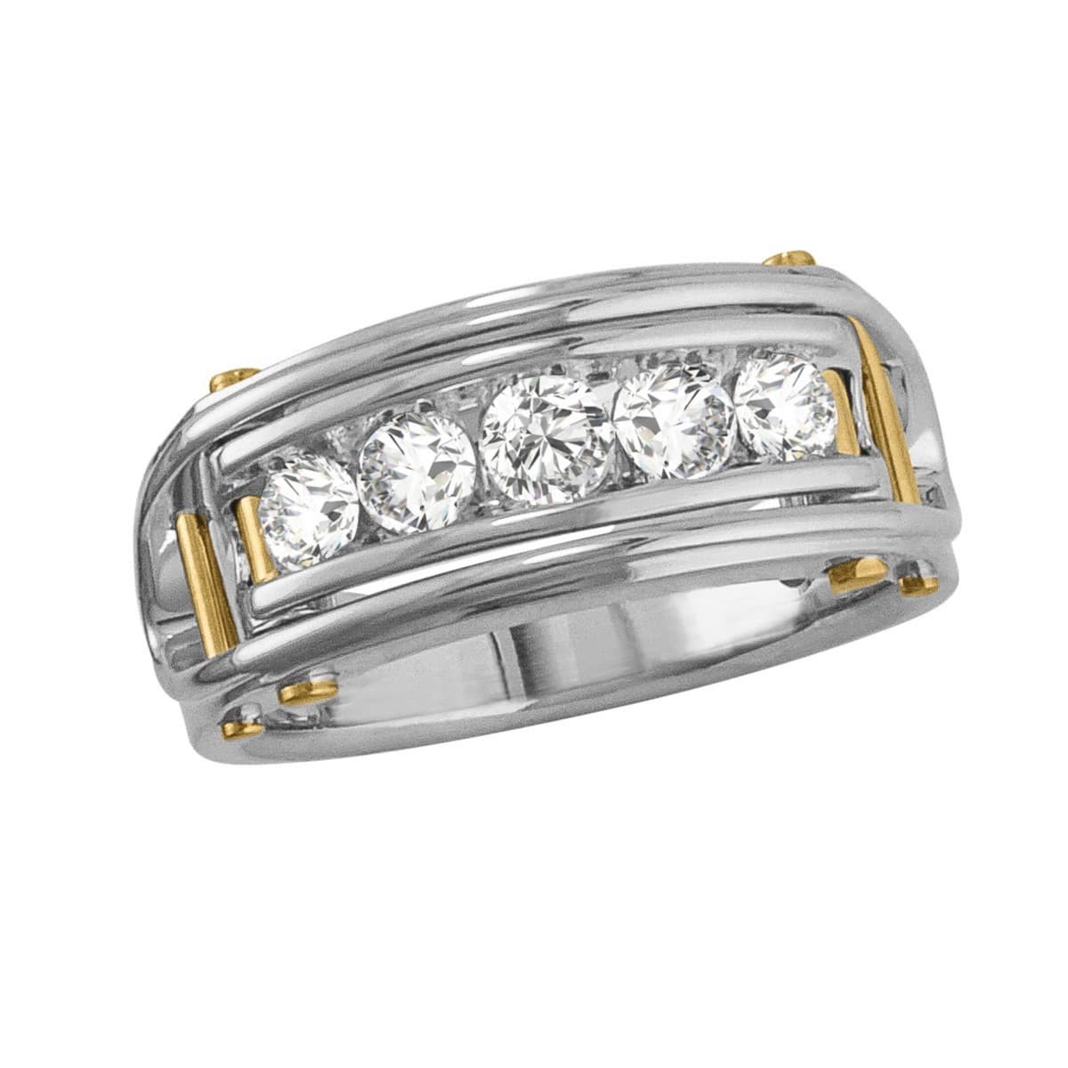Gents Diamond Wedding Bands (3/4 ct. tw.) — View 1
