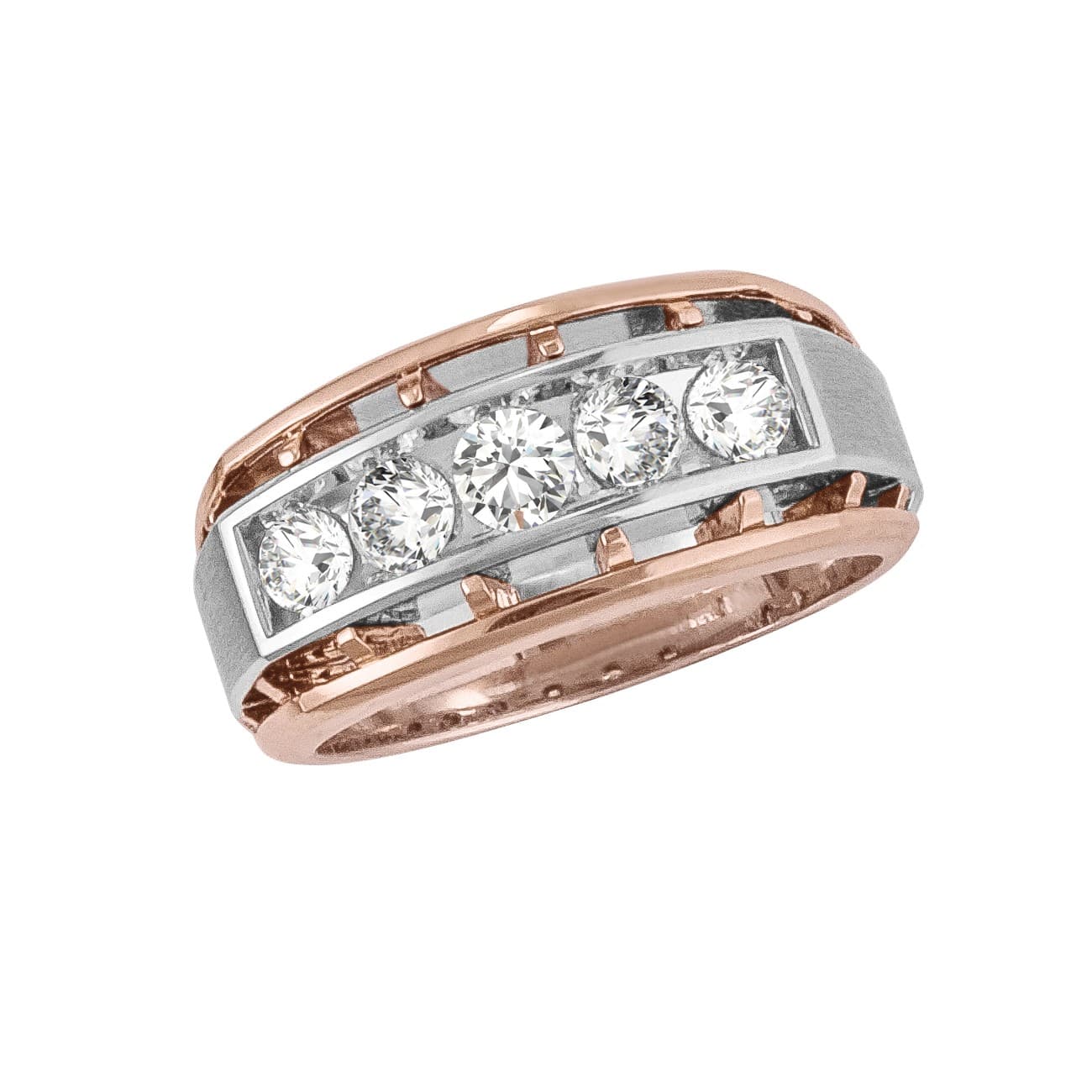 Gents Diamond Wedding Bands (3/4 ct. tw.) — View 1