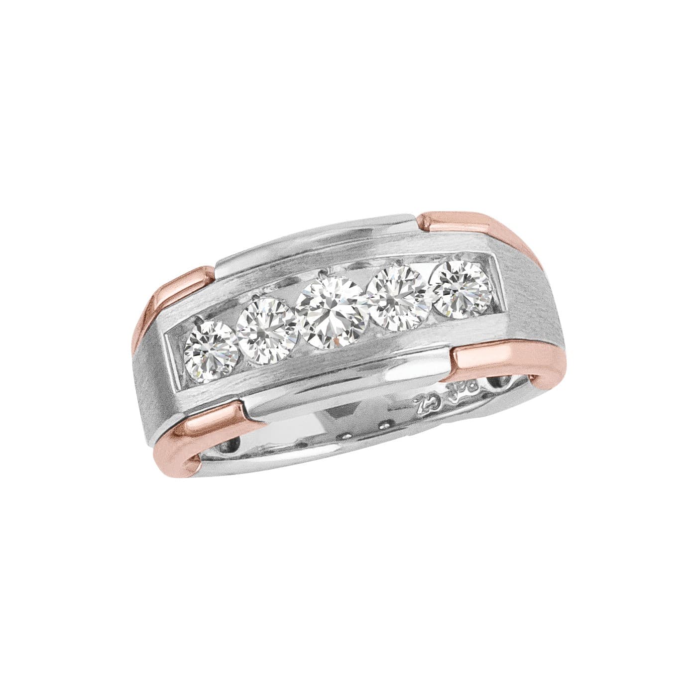 Breakdown Diamond Band Satin Finish (3/4 ct. tw.) — View 1
