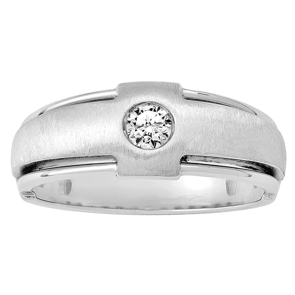 GENT'S SOLITAIRE RING (10615 ct. tw.) — View 1