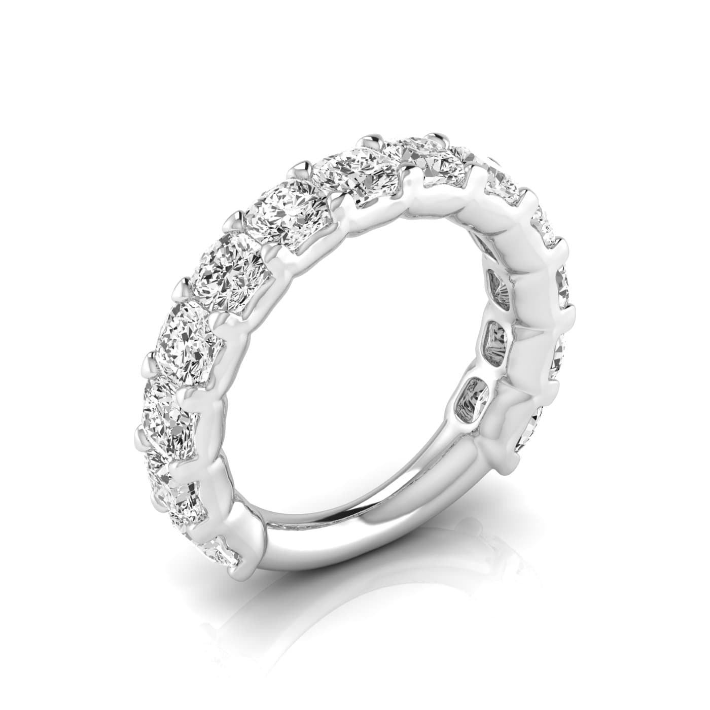 3/4 Spread Cushion Diamond Wedding Band (4.29 ct. tw.) — View 1