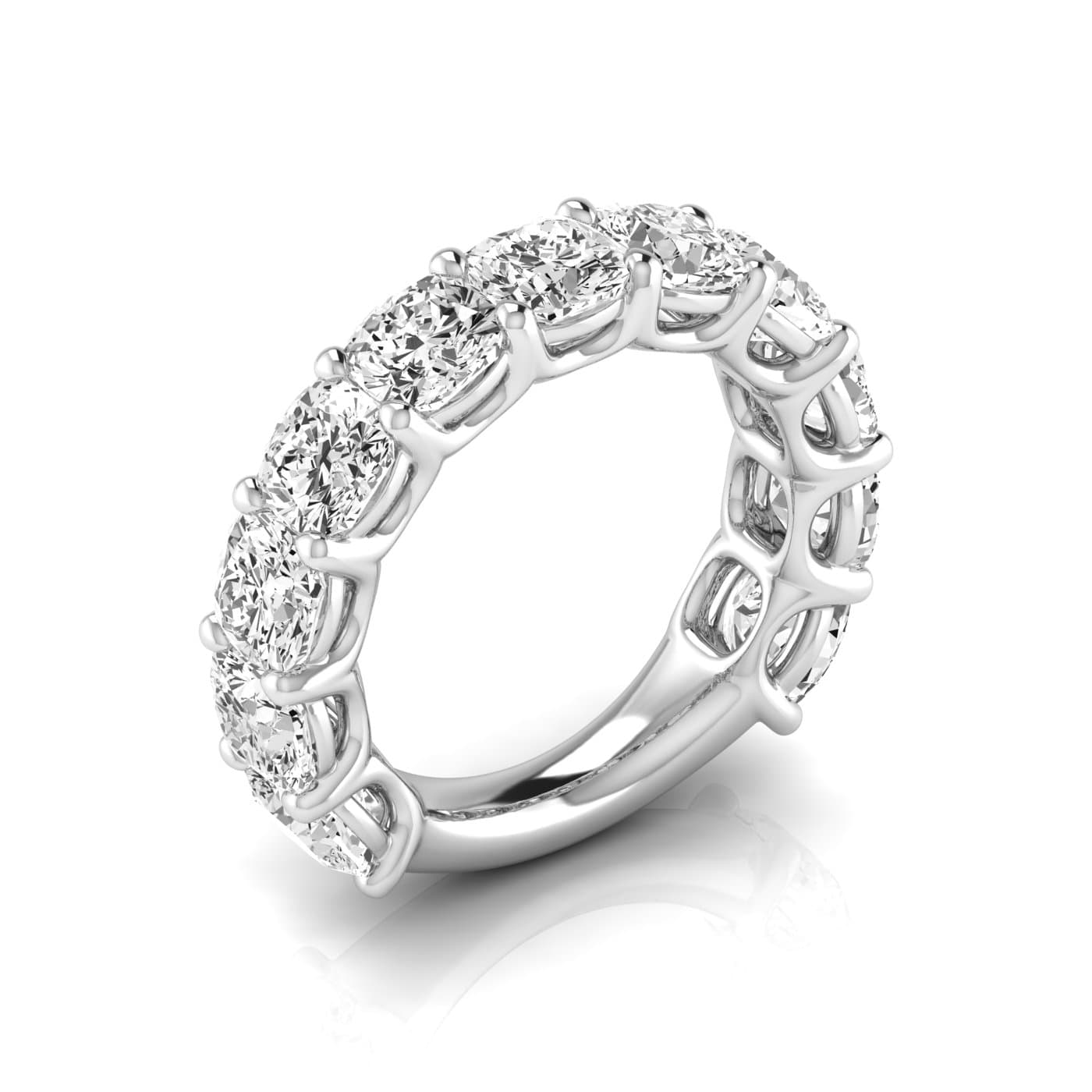 3/4 Spread Cushion Diamond Wedding Band (8 1/4 ct. tw.) — View 1