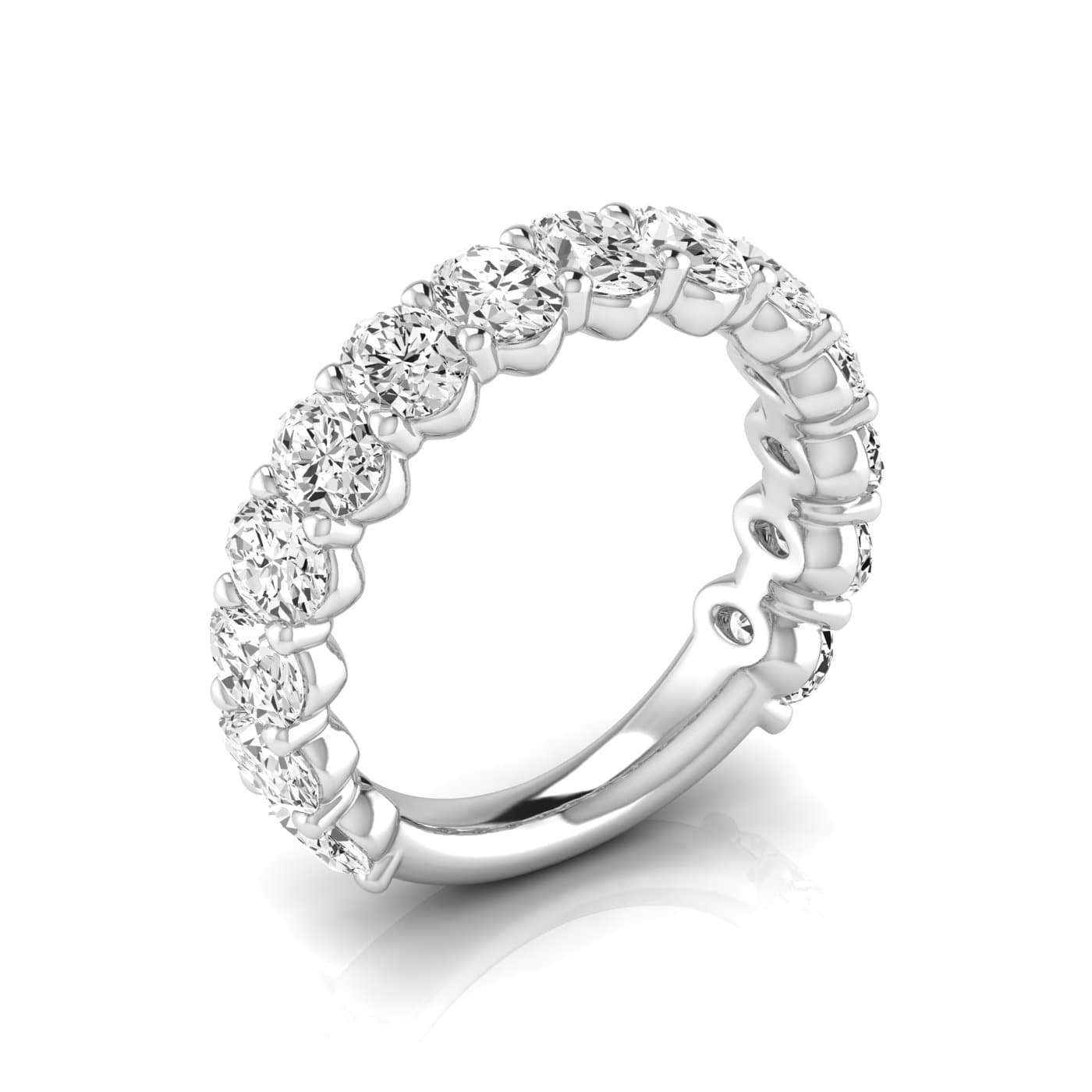 3/4 Spread Oval Diamond Wedding Band (3 1/2 ct. tw.) — View 1