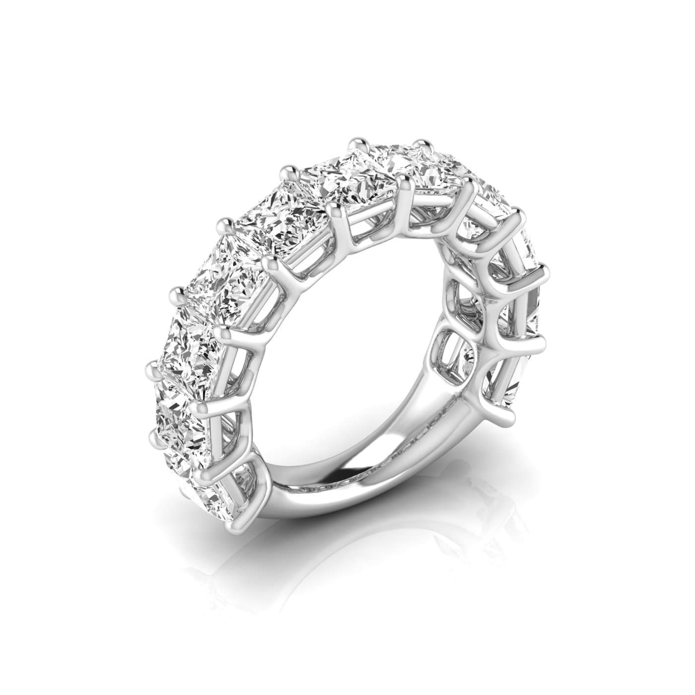 3/4 Spread Princess Diamond Wedding Band (8 1/4 ct. tw.) — View 1