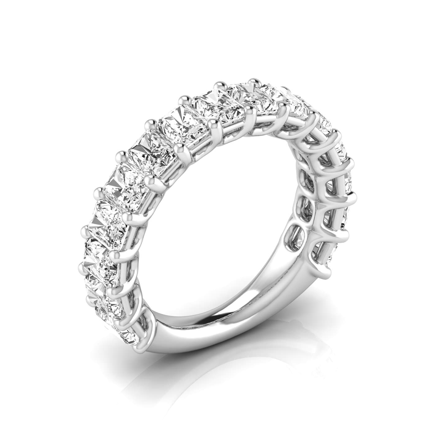 3/4 Spread Radiant Diamond Wedding Band (4.95 ct. tw.) — View 1