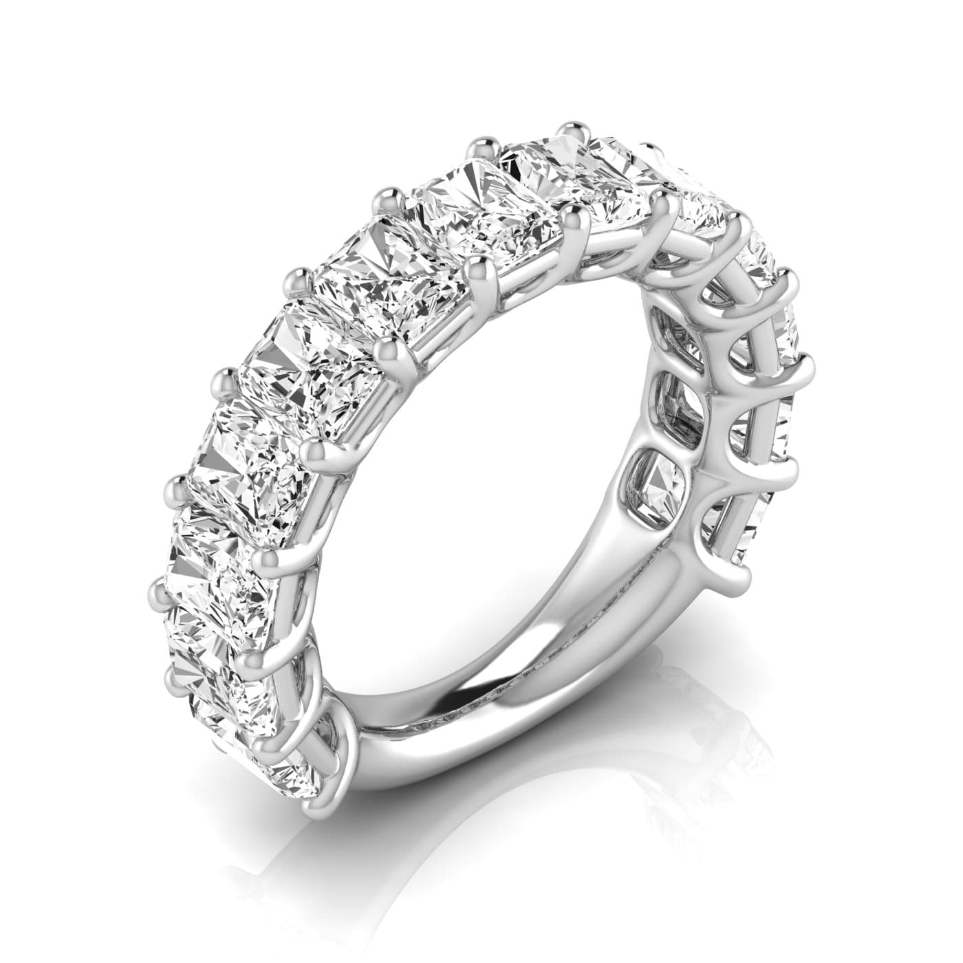3/4 Spread Radiant Diamond Wedding Band (6 1/2 ct. tw.) — View 1