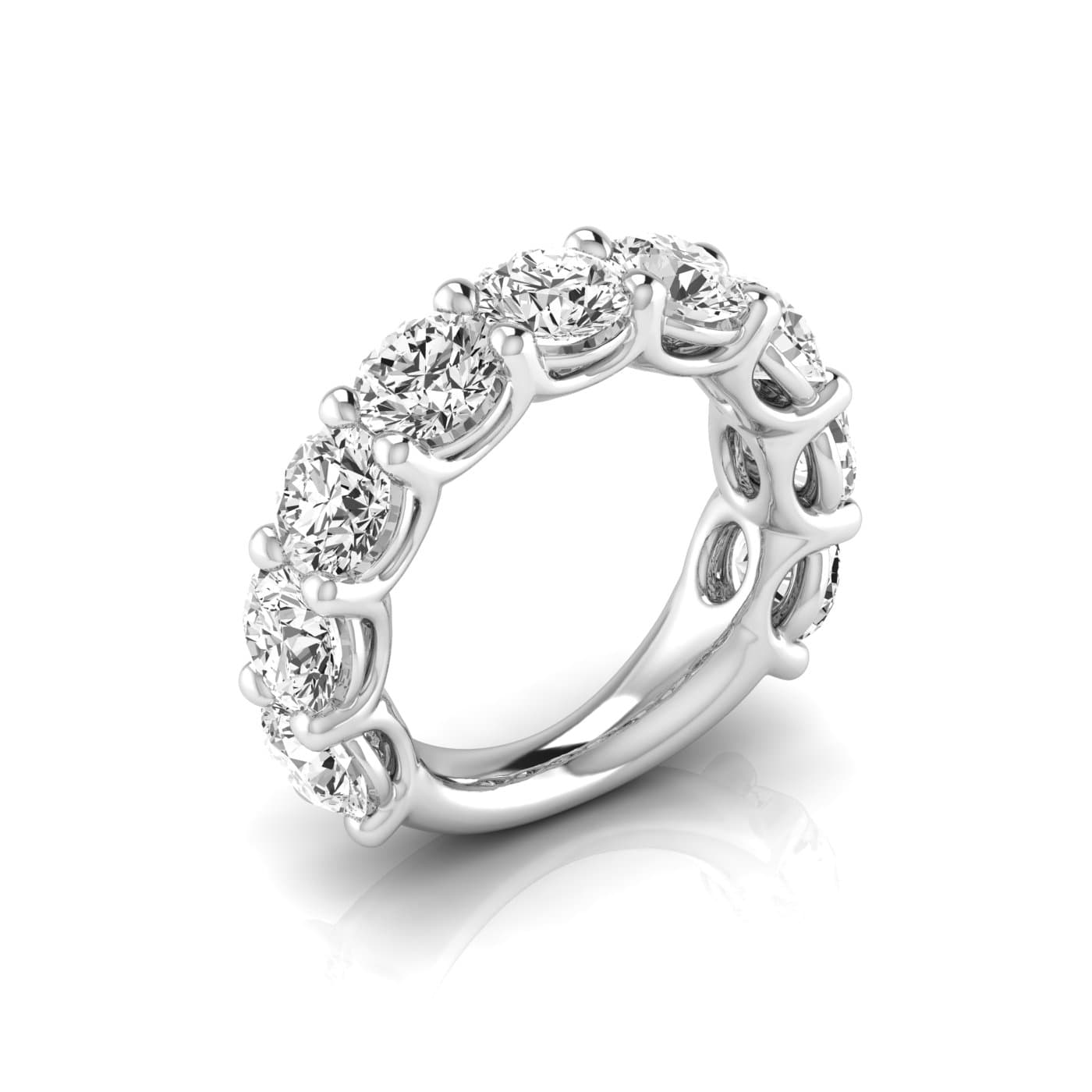 3/4 Spread Round Diamond Wedding Band (6 3/4 ct. tw.) — View 1