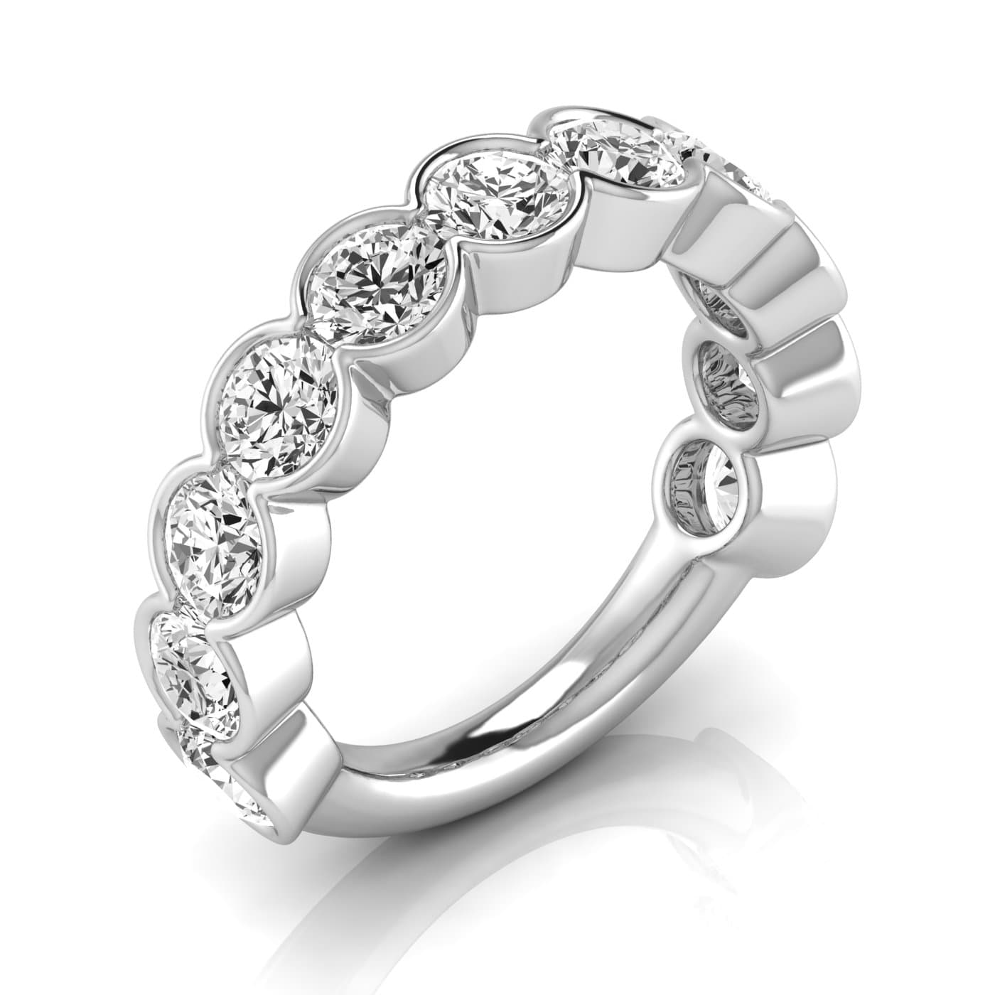 3/4 Spread Round Diamond Wedding Band (3 5/8 ct. tw.) — View 1