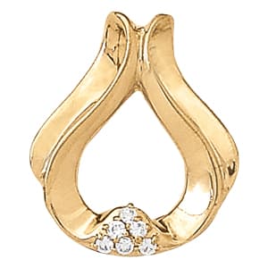 PENDANTS NECK CENTERS &amp; SLIDES (1/4 ct. tw.) — White Gold