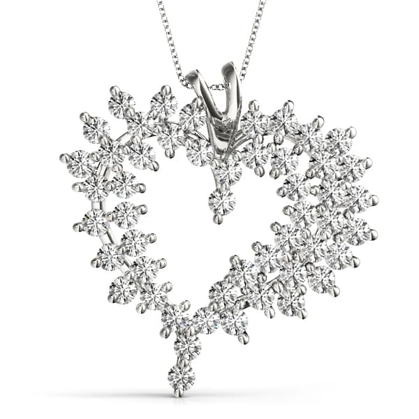 Pendants Heart — 2 CT (2 ct. tw.) — View 1