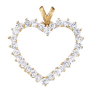 Heart Shape Pendant (1.96 ct. tw.) — White Gold