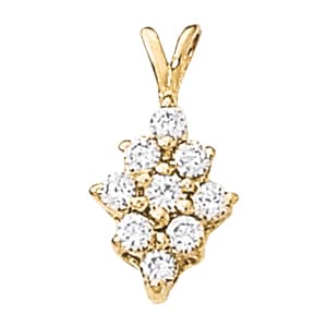 Pendants Cluster (0.46 ct. tw.) — White Gold