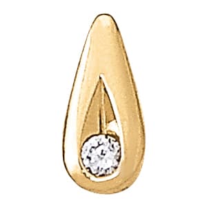 Pendants Solitaires (0.2 ct. tw.) — White Gold