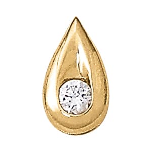 Solitaire Pendant (1/2 ct. tw.) — White Gold