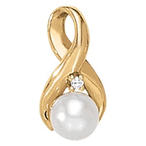 Infinity Pearl Color Pendants (0 ct. tw.) — White Gold