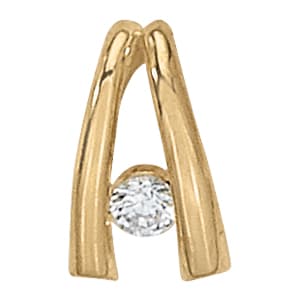 Pendants Solitaires (1/4 ct. tw.) — White Gold
