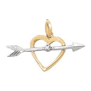 Pendants Heart (0.02 ct. tw.) — White Gold