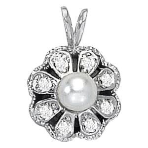 Pendants Color Pearl (0.06 ct. tw.) — White Gold