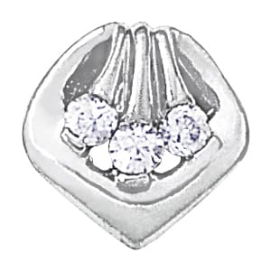 Pendants 3 Stone (3/8 ct. tw.) — White Gold