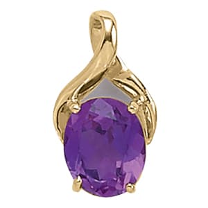 Pendants Color Oval — White Gold