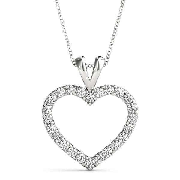 Hear Shape Pendant — 1 CT (0.91 ct. tw.) — View 1