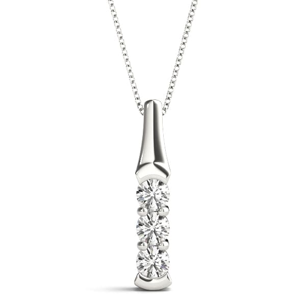 Pendants 3 Stone — 1/4 CT (1/4 ct. tw.) — View 1