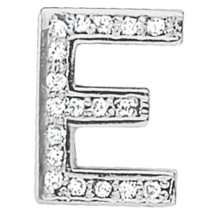 Initial E Pendant — E (0.27 ct. tw.) — White Gold