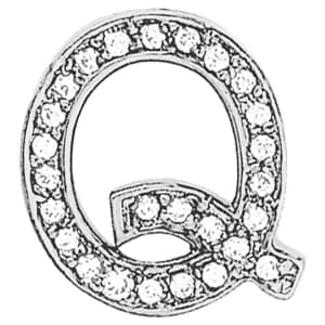 Initial Q Pendant — Q (1/3 ct. tw.) — White Gold