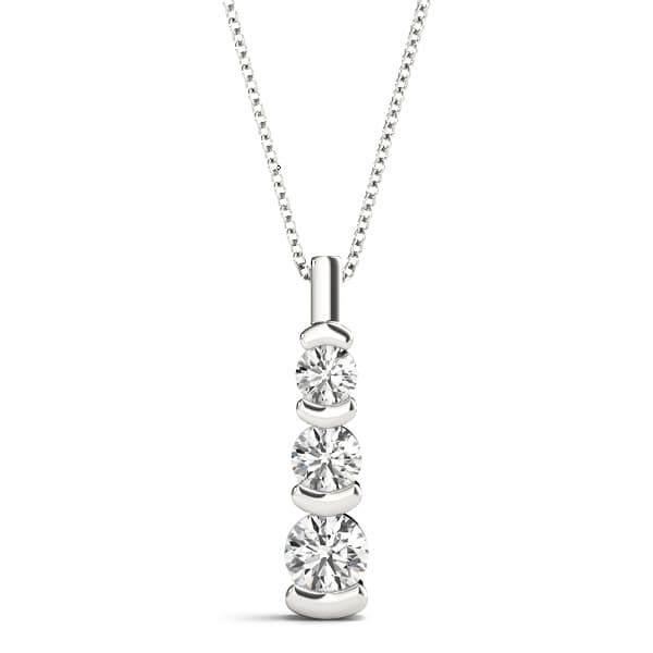 Pendants 3 Stone — 1/4 CT (1/4 ct. tw.) — View 1
