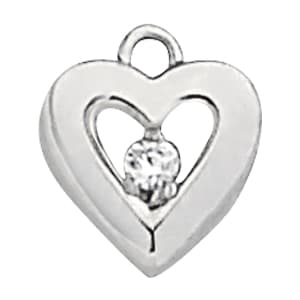 Pendants Heart (0.05 ct. tw.) — White Gold