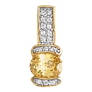 Pendants Color Oval (0.16 ct. tw.) — White Gold